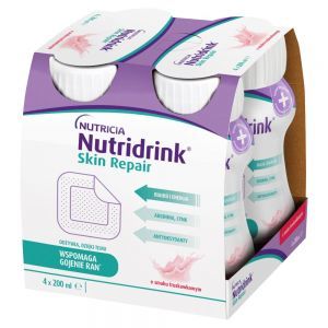 Cubitan - Nutridrink Skin Repair o smaku truskawkowym 4 x 200 ml