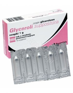 Czopki glicerolowe 1 g x 10 szt (Farmina)