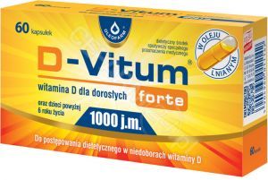 D-Vitum forte 1000 j.m (witamina D dla dorosłych) x 60 kaps