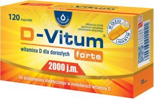 D-Vitum forte 2000 j.m. (witamina D dla dorosłych) x 120 kaps