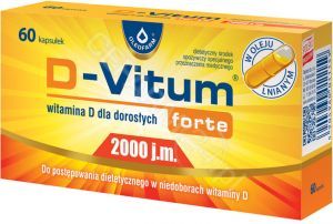 D-Vitum forte 2000 j.m (witamina D dla dorosłych) x 60 kaps