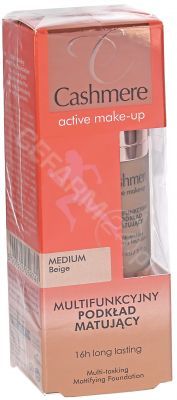 Dax cashmere active make-up multifunkcyjny podkład matujący 30 ml (medium beige)