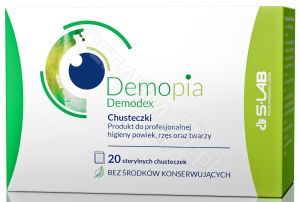 Demopia Demodex chusteczki do profesjonalnej higieny powiek, rzęs oraz twarzy x 20 szt