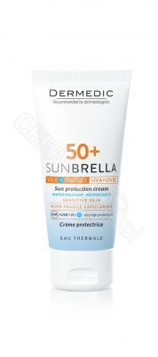 Dermedic Sunbrella krem ochronny do twarzy spf 50 skóra z problemami naczynkowymi 50 g