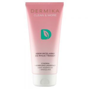 Dermika Clean & More krem micelarny do mycia twarzy cykoria + kompleks łagodzący cera normalna i wrażliwa 150 ml