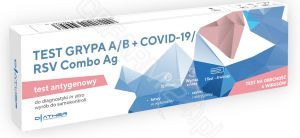 Diather Test GRYPA A/B+COVID-19/RSV Combo Ag x 1 szt