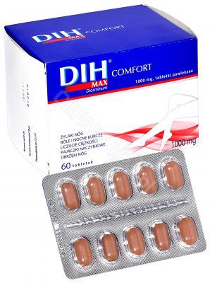 Dih max comfort 1000 mg x 60 tabl powlekanych