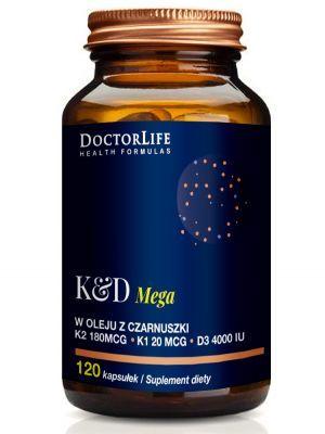 Doctor Life K&D3 Mega w oleju z czarnuszki x 120 kaps