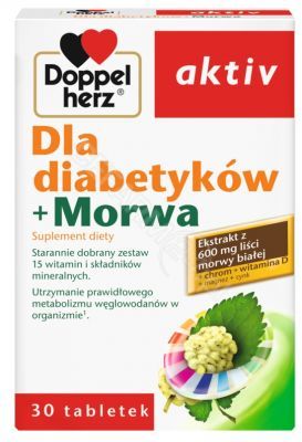 Doppel herz aktiv dla diabetyków+Morwa x 30 tabl