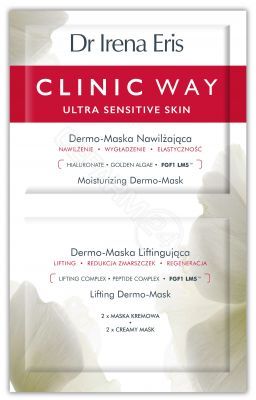Dr Irena Eris Clinic Way - dermo-maska nawilżająca + dermo-maska liftingująca 2 x 6 ml