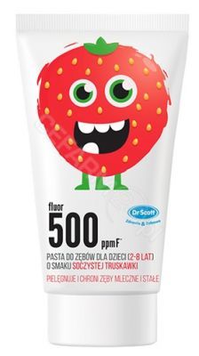 Dr Scott pasta do zębów dla dzieci (2-8 lat) o smaku soczystej truskawki 40 ml