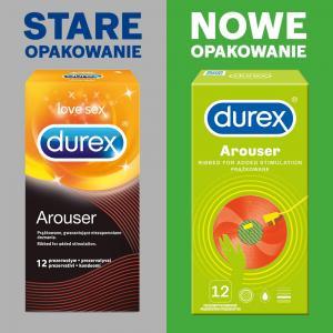 Durex Arouser prezerwatywy prążkowane dla doznań x 12 szt