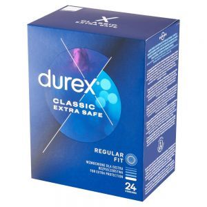 Durex Extra Safe prezerwatywy wzmocnione zwiększona ilość lubrykantu x 24 szt