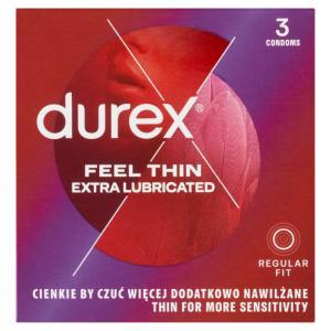 Durex Feel Thin Fetherlite Elite prezerwatywy cienkie przezroczyste x 3 szt