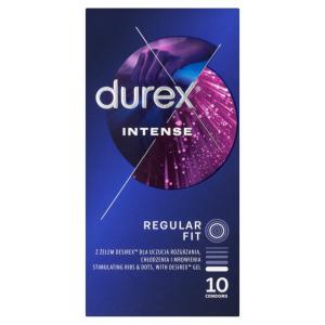 Durex Intense prezerwatywy prążkowane ze stymulującym żelem x 10 szt