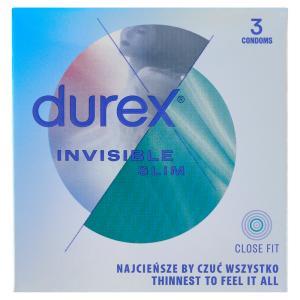 Durex Invisible prezerwatywy supercienkie dopasowane x 3 szt