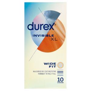 Durex Invisible XL prezerwatywy supercienkie powiększone x 10 szt