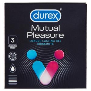 Durex Mutual Pleasure prezerwatywy prążkowane przedłużające stosunek x 3 szt