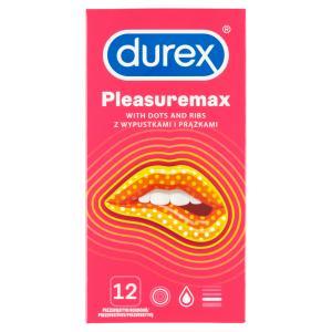 Durex Pleasuremax prezerwatywy prążkowane z wypustkami i prążkami x 12 szt