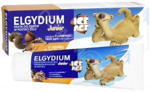 Elgydium Junior ICE AGE pasta do zębów dla dzieci 7-12 lat o smaku Tutti Frutti 50 ml