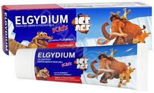 Elgydium Kids ICE AGE pasta do zębów dla dzieci o smaku truskawkowym 50 ml