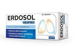 Erdosol Respiro 225 mg x 20 tabl