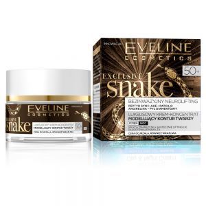Eveline Exclusive Snake 50+ luksusowy krem - koncentrat modelujący kontur twarzy 50 ml