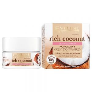Eveline Rich Coconut ultra - odżywczy kokosowy krem do twarzy 50 ml