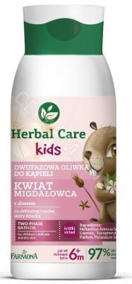 Farmona herbal care kids dwufazowa oliwka do kąpieli Kwiat Migdałowca 300 ml