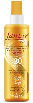 Farmona Jantar Sun SPF 30  bursztynowa wodoodporna emulsja do opalania dla dzieci i dorosłych 200 ml