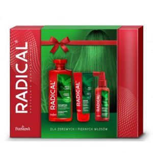 Farmona Radical promocyjny zestaw - szampon wzmacniający 400 ml + odżywka wzmacniająco - regenerująca 100 ml + serum wzmacniające 100 ml