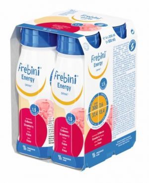 Frebini Energy Drink o smaku truskawkowym 4 x 200 ml