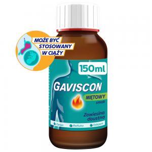 Gaviscon na zgagę i refluks smak miętowy zawiesina 150 ml