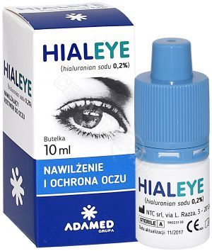 Hialeye 0,2% nawilżające krople do oczu 10 ml