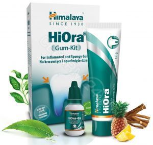 Himalaya HiOra Gum-Kit promocyjny zestaw - pasta do zębów HiOra 50 g + żel HiOra-GA 15 ml