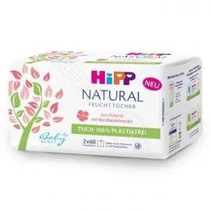 HiPP Babysanft chusteczki pielęgnacyjne Natural Soft 2 x 60 szt