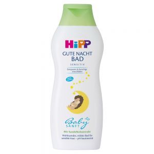 HiPP Babysanft Sensitive Na dobranoc płyn do kąpieli dla dzieci od 1 dnia życia 350 ml
