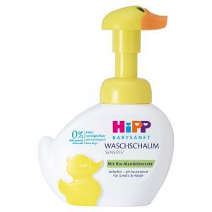 HiPP Babysanft Sensitive pianka-kaczuszka do mycia twarzy i rąk 250 ml ( nowa formuła )