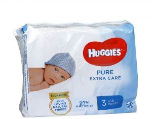 Huggies chusteczki nawilżane Pure Extra Care 3 x 56 szt (3-pack)