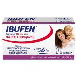 Ibufen 200 mg x 5 czopków