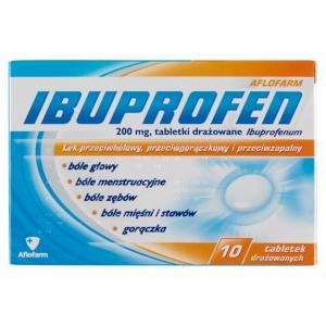 Ibuprofen aflofarm 200 mg x 10 tabl drażowanych