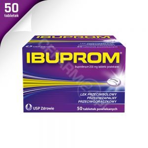 Ibuprom 200 mg x 50 tabl powlekanych