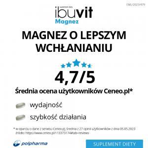 Ibuvit Magnez x 30 trójwarstwowych tabletek o kontrolowanym uwalnianiu
