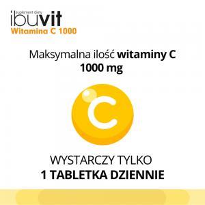 Ibuvit Witamina C 1000 mg x 30 trójwarstwowych tabletek o kontrolowanym uwalnianiu