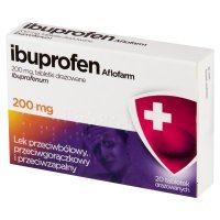 Ibuprofen aflofarm 200 mg x 20 tabl drażowanych