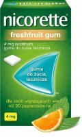 Nicorette freshfruit gum 4 mg x 105 szt