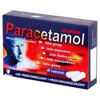 Paracetamol 500 mg x 20 tabl (Aflofarm)