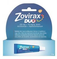 Zovirax Duo Krem przeciwwirusowy na opryszczkę 2 g
