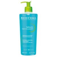 Bioderma Sebium moussant - antybakteryjny żel do mycia twarzy z kompleksem fluidactiv 500 ml