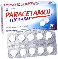 Paracetamol 500 mg x 20 tabl (blister - Filofarm)